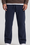 Men’s Navy Poplin Lycra Cotton Lower with Drawstring