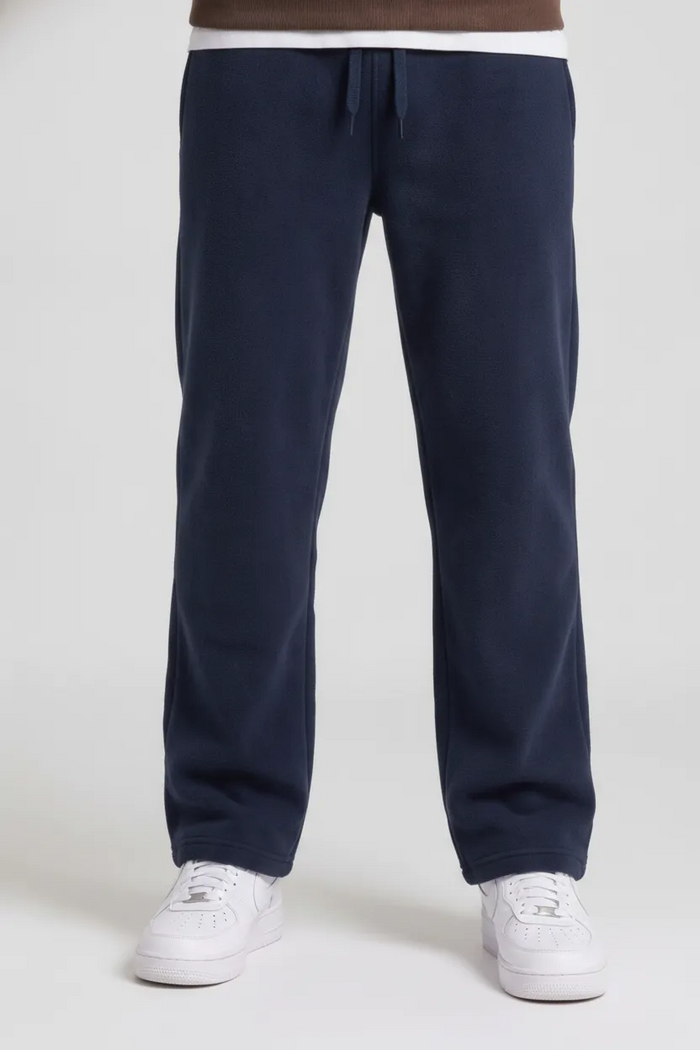 Men’s Navy Poplin Lycra Cotton Lower with Drawstring