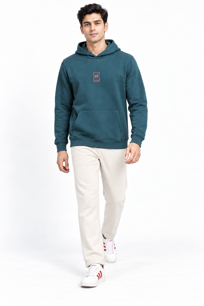 Men’s Pacific Cotton Brushed Fleece Hooded Sweatshirt – Regular Fit