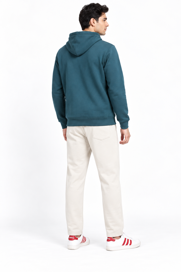 Men’s Pacific Cotton Brushed Fleece Hooded Sweatshirt – Regular Fit