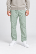 Men’s Poplin Sage Lower in Colour – Regular Fit Woven Casual Pants
