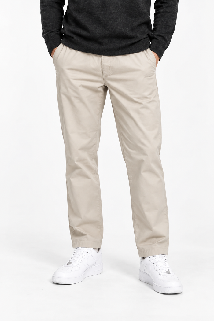 Men’s Poplin Sand Lower in  – Regular Fit Woven Casual Pants