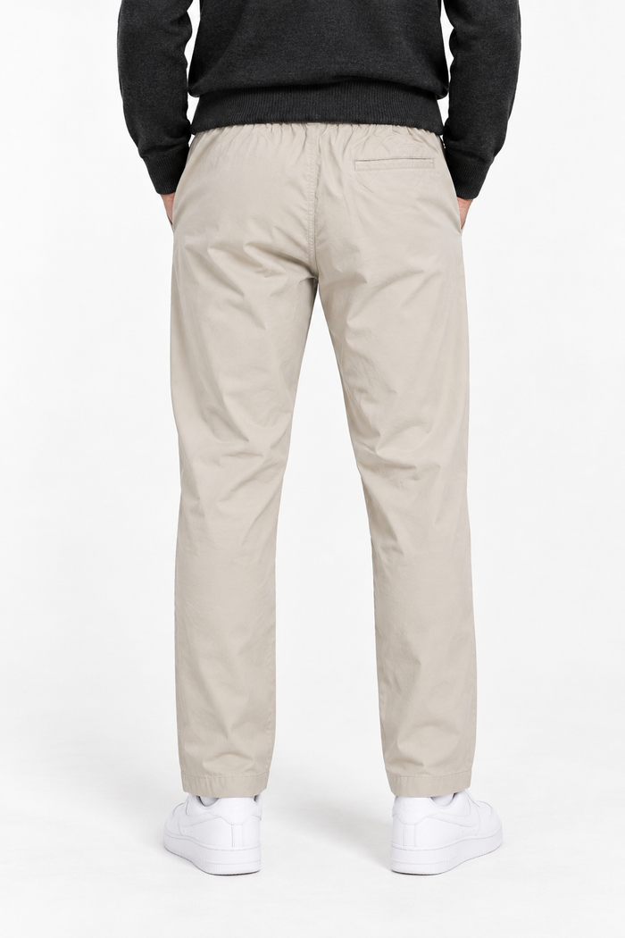 Men’s Poplin Sand Lower in  – Regular Fit Woven Casual Pants