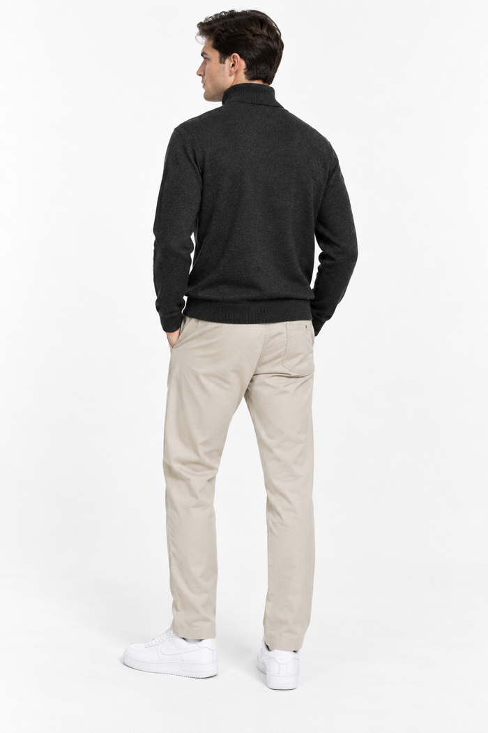 Men’s Poplin Sand Lower in  – Regular Fit Woven Casual Pants