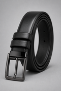 Men's Reversible Black Leather Belt | Premium Dual-Sided Belt
