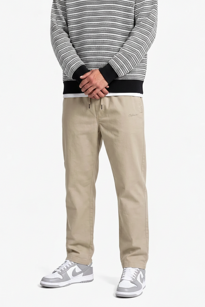 Men’s Safari Poplin Cotton Lycra Lower with Drawstring