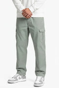 Men’s Sage Green Cotton Poplin Cargo Lower with Drawstring Waist