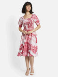 METTLE Floral Print A-Line Dress