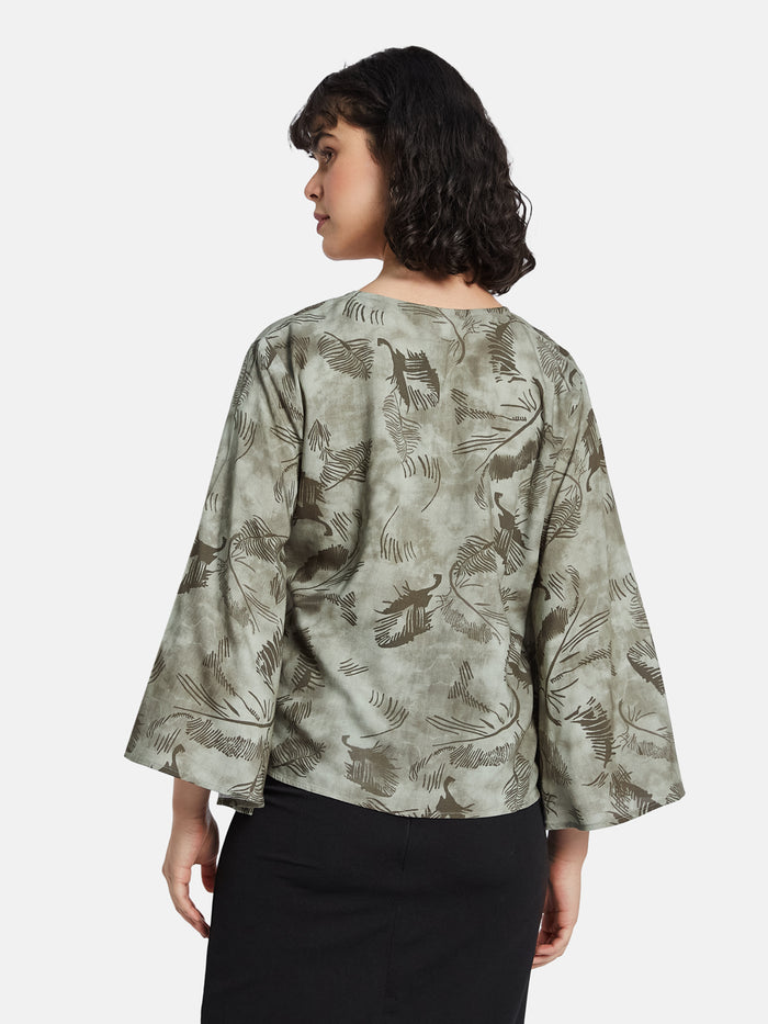 METTLE Floral Print Cotton Top
