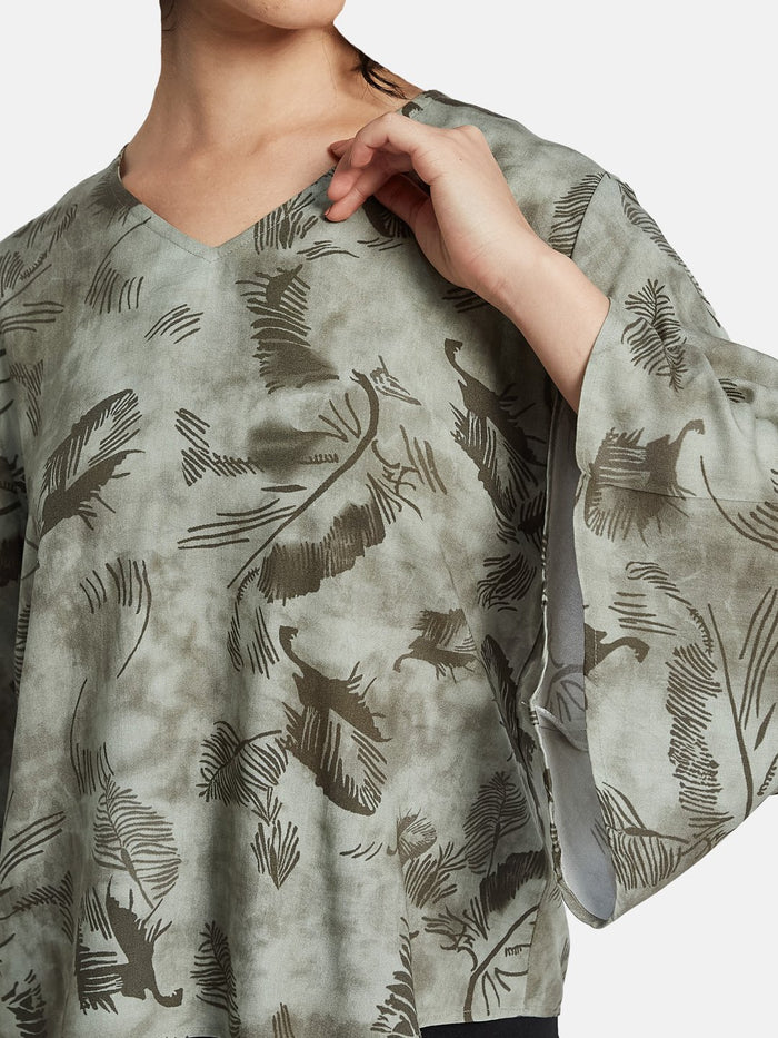 METTLE Floral Print Cotton Top