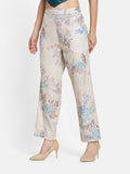 METTLE Floral Printed Cotton Trousers