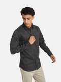 METTLE Men Checked Spread Collar Cotton Casual Shirt