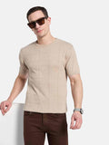 METTLE Men Checked T-shirt