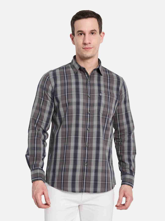 METTLE Men Multi Stripes Opaque Striped Casual Shirt
