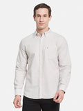 METTLE Men Multi Stripes Opaque Striped Casual Shirt