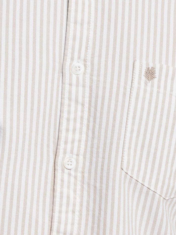 METTLE Men Multi Stripes Opaque Striped Casual Shirt