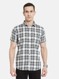 METTLE Men Opaque Checked Casual Shirt