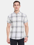 METTLE Men Opaque Checked Casual Shirt