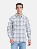 METTLE Men Opaque Checked Casual Shirt