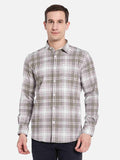 METTLE Men Opaque Checked Casual Shirt
