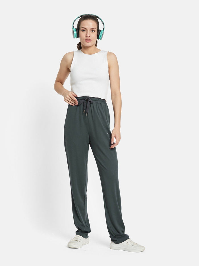METTLE Women Cotton Grey Track Pants