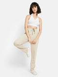 METTLE Women Cotton Mid-Rise Track Pant