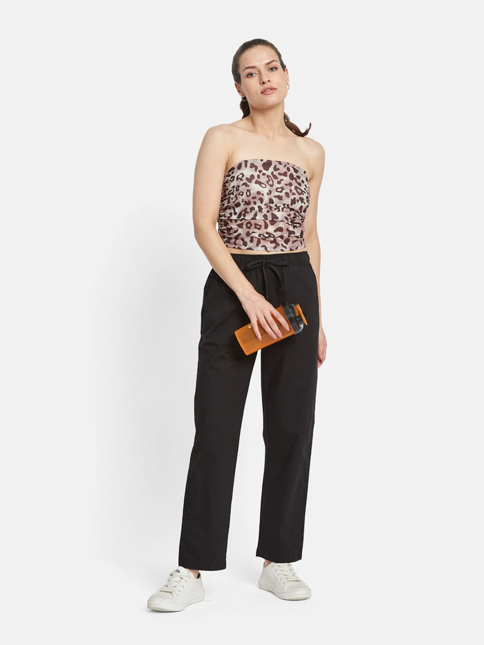 METTLE Women Cotton Mid Rise Track Pants