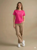 METTLE Women Hot Pink Printed T-shirt