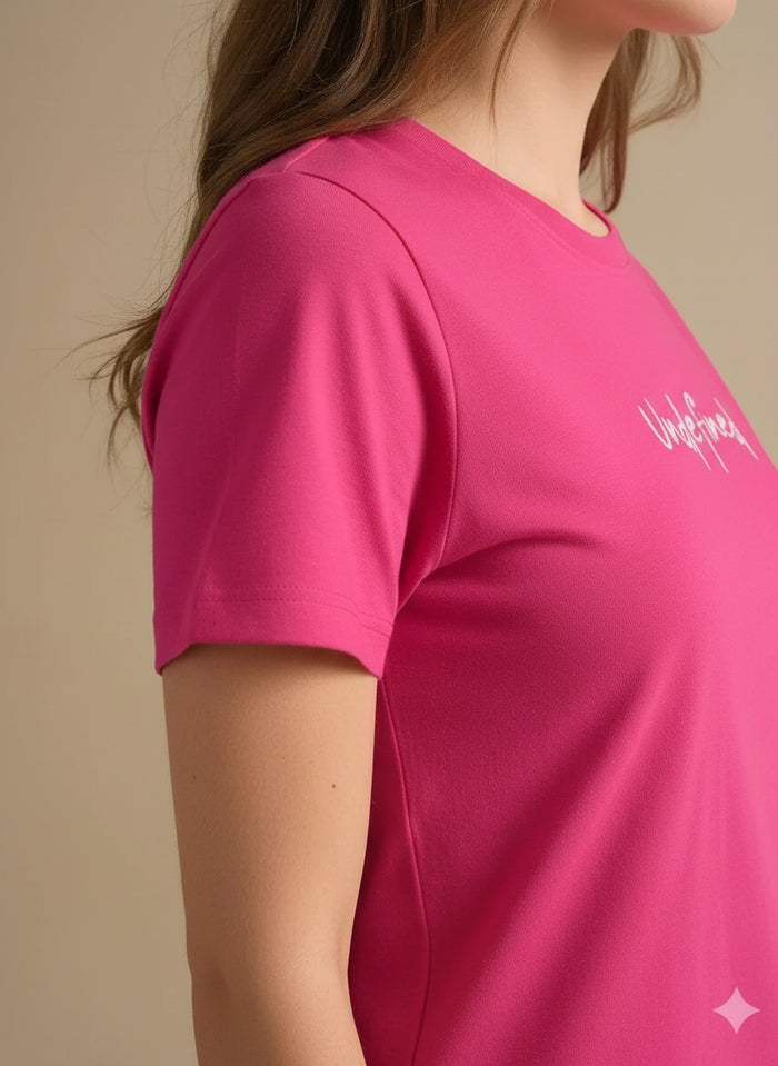 METTLE Women Hot Pink Printed T-shirt
