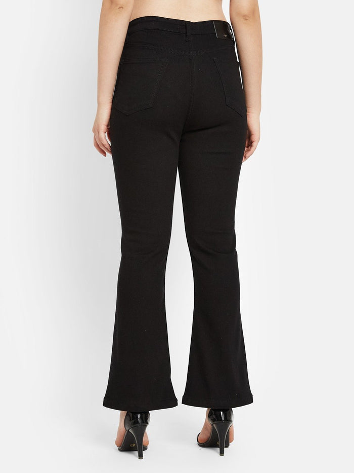 METTLE Women Light Fade Stretchable Bootcut Jeans