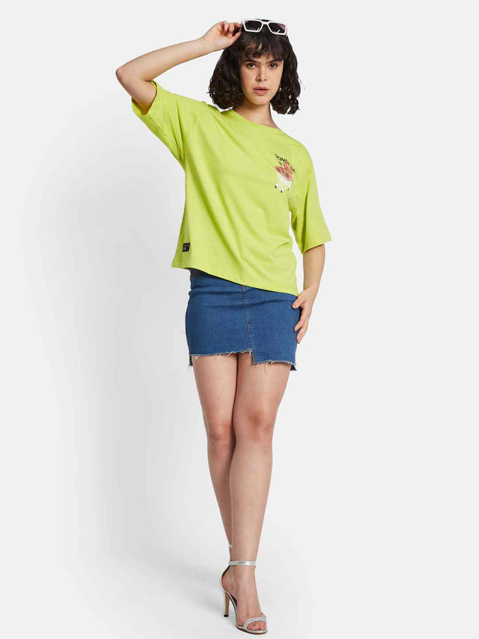METTLE Women Printed T-shirt