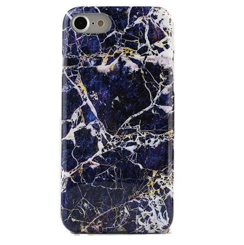 Midnight Gold Marble iPhone Case – Aesthetic Shockproof Phone Cover