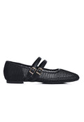 Mila Double Strap Ballerina & Flats (Black)