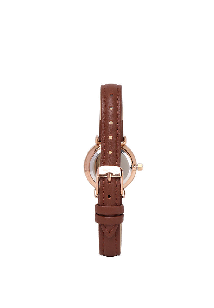 Miller Leather Strap Analog Watch (Brown)