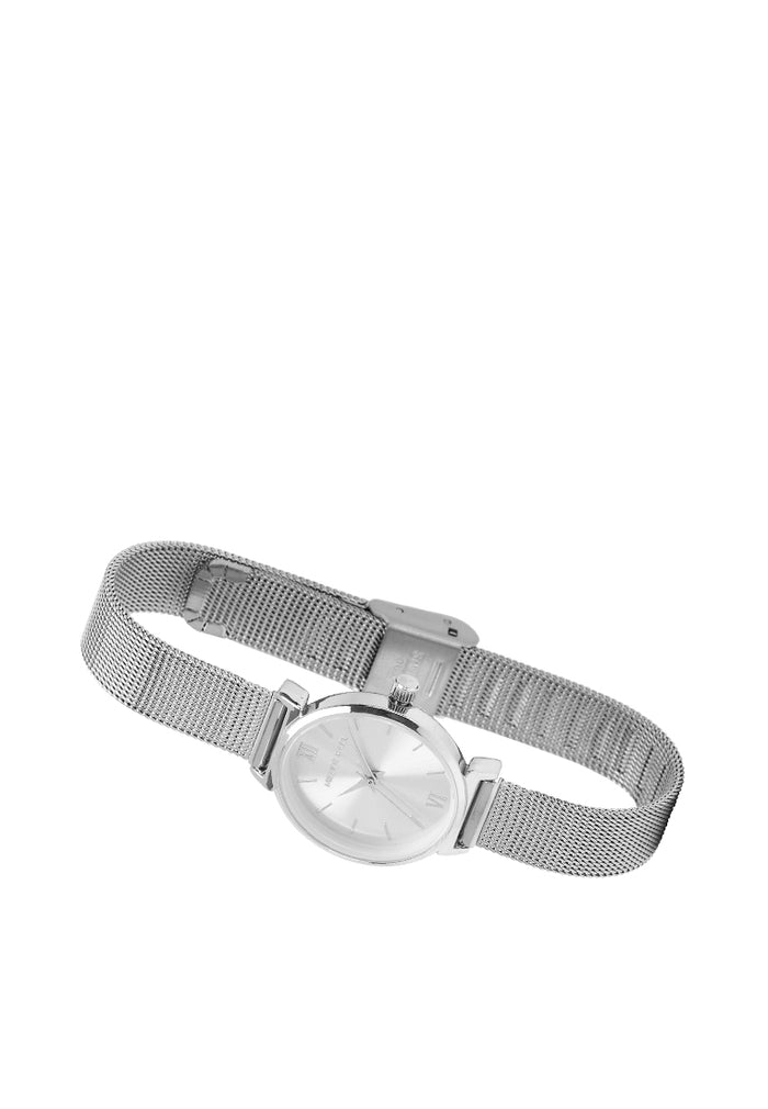 Miller Mesh Strap Analog Watch (Silver)