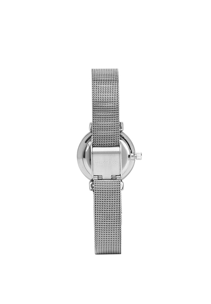 Miller Mesh Strap Analog Watch (Silver)