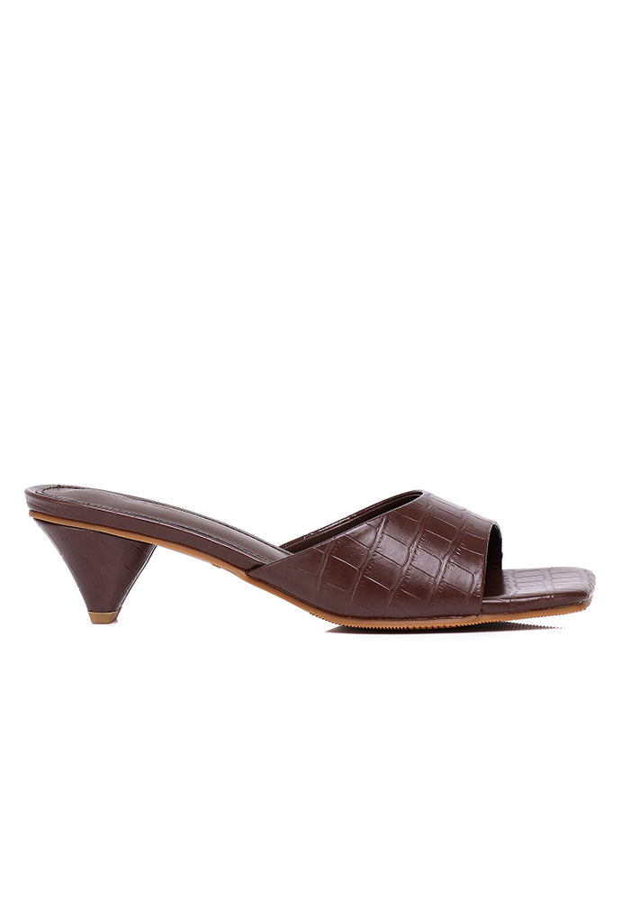 Millie Slip On Heels (Espresso)