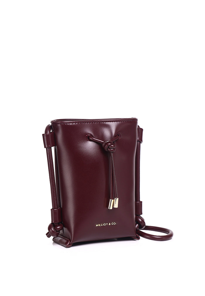 Mira Crossbody Phone Bag (Maroon)