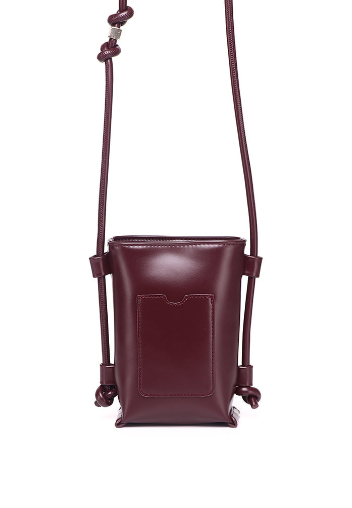 Mira Crossbody Phone Bag (Maroon)