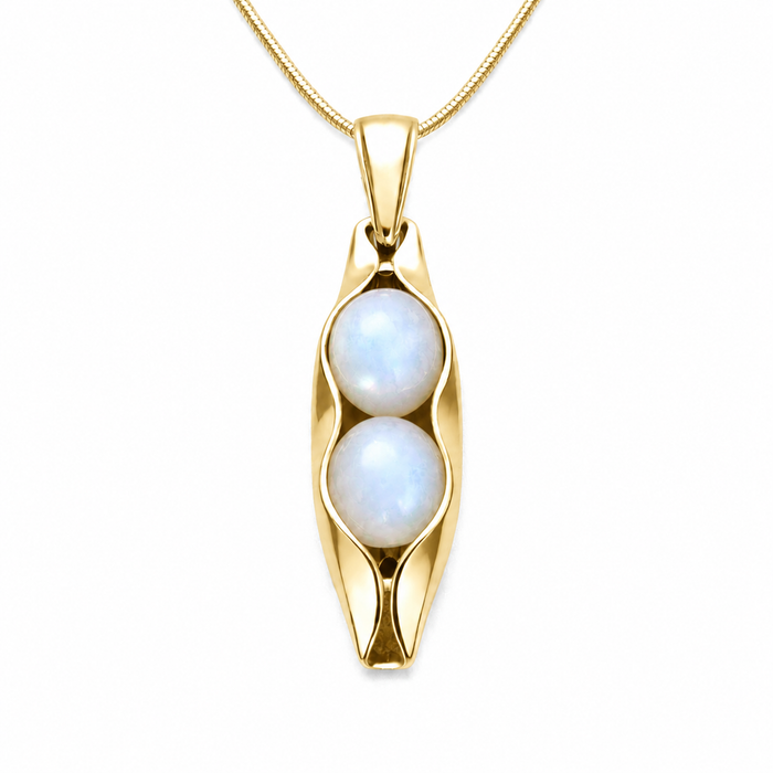 Moonstone | The Stone Of Calm | Two Peas in a Pod Necklace | Personalised Gift