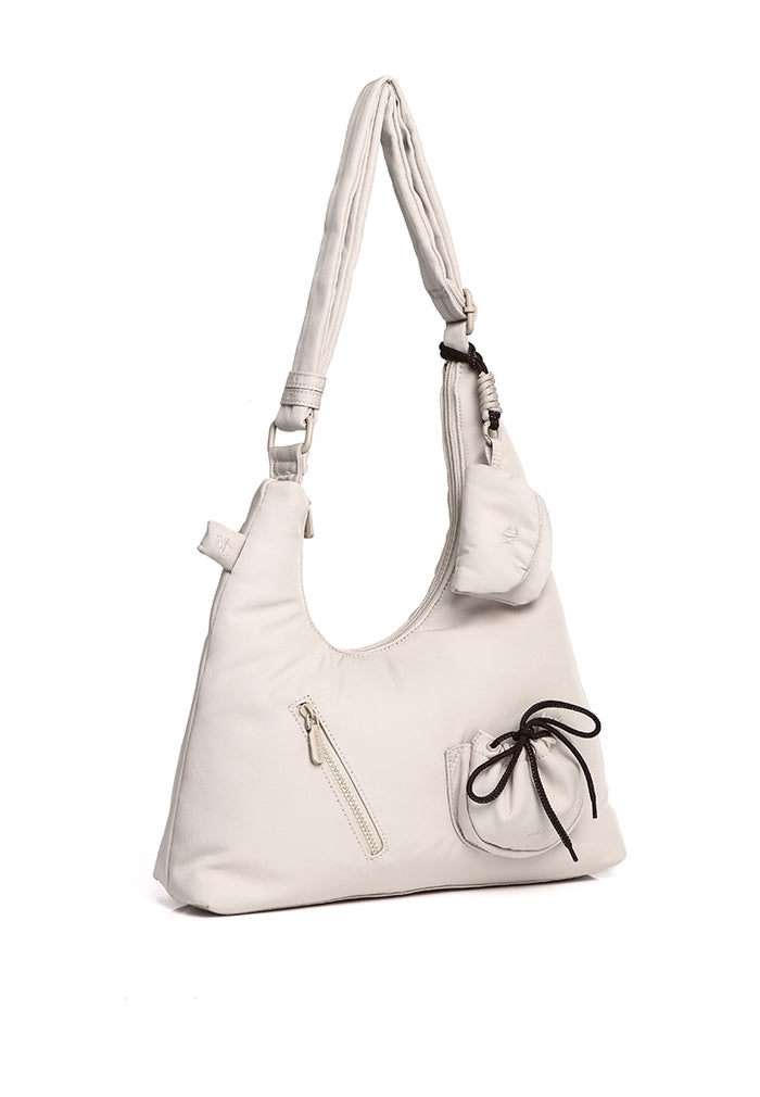 Mova Comfy Nylon Multi-Way Crossbody Bag (Beige)
