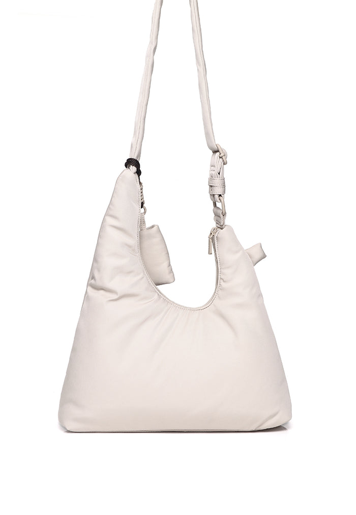 Mova Comfy Nylon Multi-Way Crossbody Bag (Beige)
