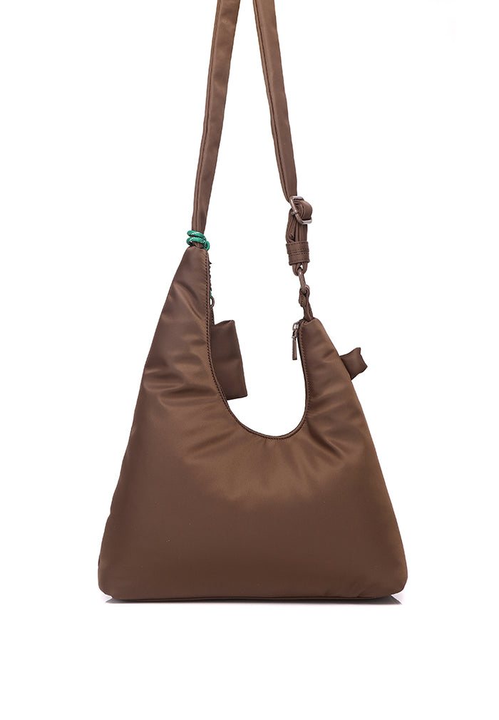 Mova Comfy Nylon Multi-Way Crossbody Bag (Coffee)