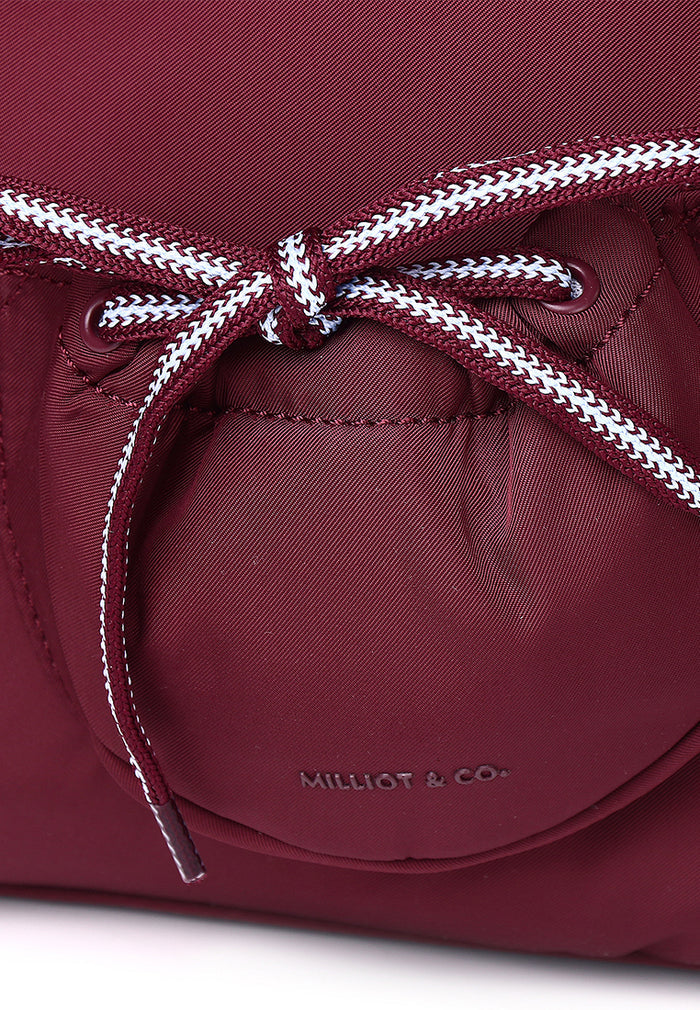 Mova Comfy Nylon Multi-Way Crossbody Bag (Maroon)