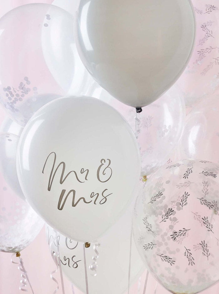 Patisserie Valerie's handmade Mr & Mrs Balloon Bundle cake delivery