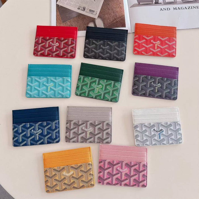 Multi Colors Goyard Card Holder
