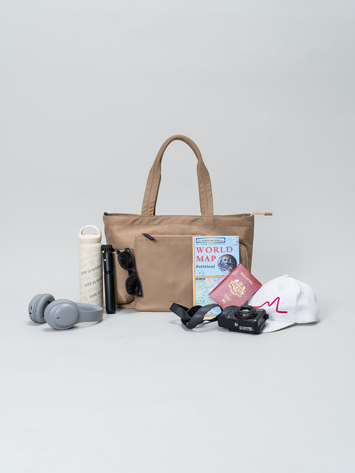 My Day Essentials Tote Bag (Khaki)