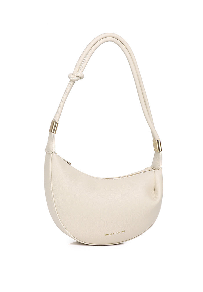 Nadia Knotted Shoulder Bag (Light Yellow)
