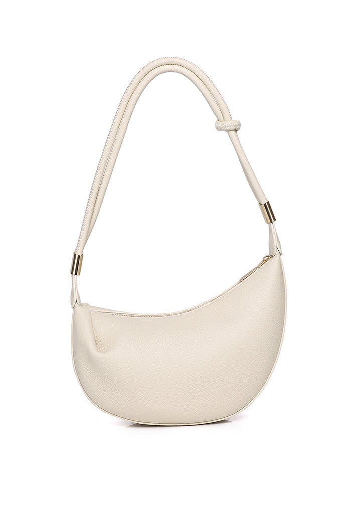 Nadia Knotted Shoulder Bag (Light Yellow)