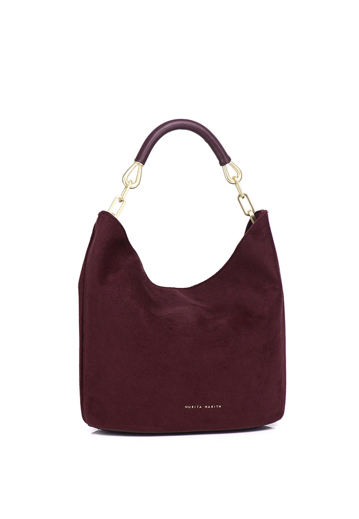 Nasya Top Handle Bag (Maroon)